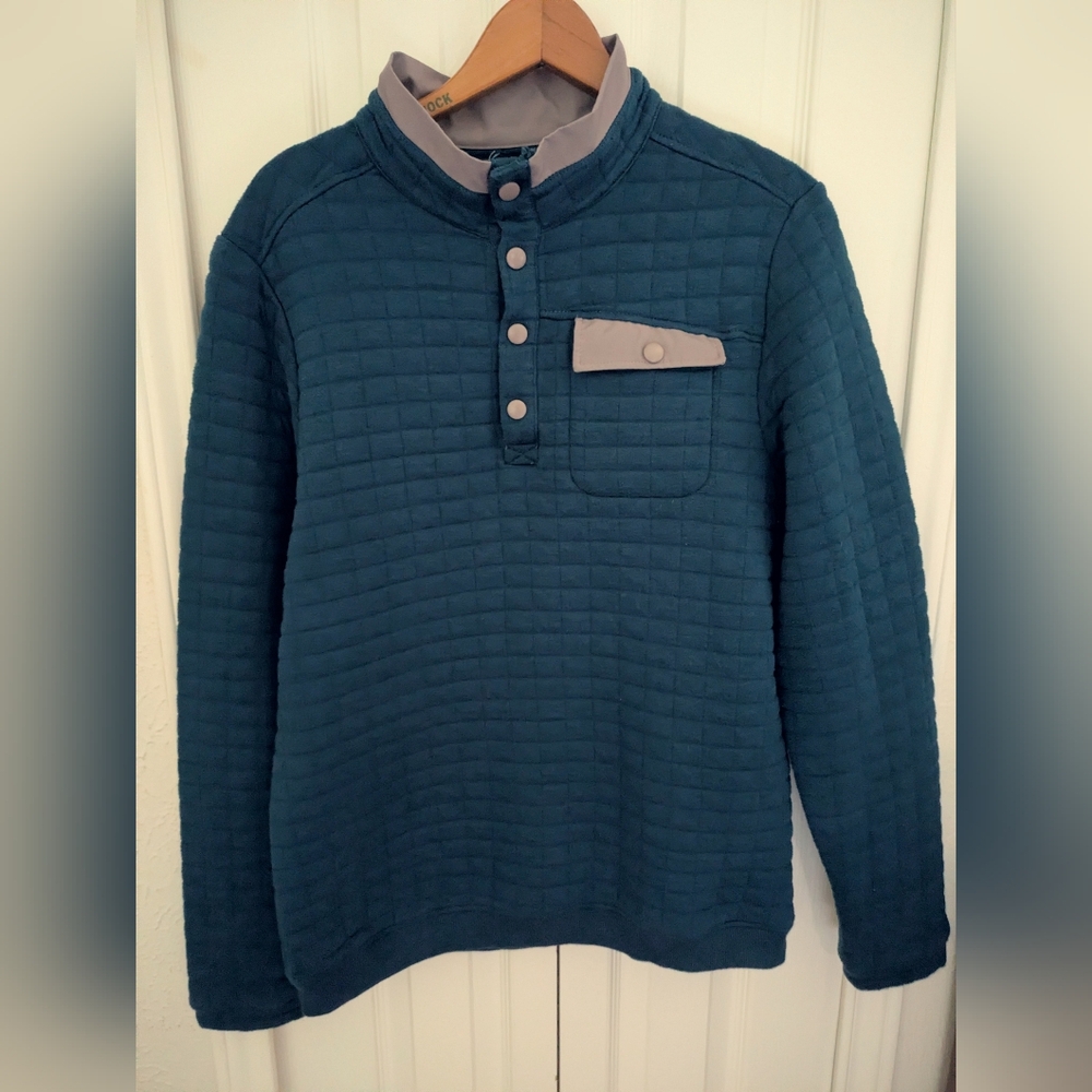 Men's Quilted Golf Quarter snap collar pullover by Live Outdoor